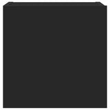 8 Piece TV Cabinet Set Black Engineered Wood
