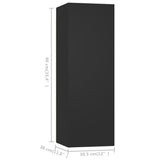 4 Piece TV Cabinet Set Black Engineered Wood - Extra Image