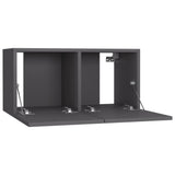 TV Cabinets 4 pcs Grey 60x30x30 cm Engineered Wood