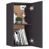 3 Piece TV Cabinet Set Grey Engineered Wood - 45-Degree Angle