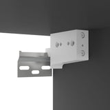 3 Piece TV Cabinet Set Grey Engineered Wood - Close-Up Angle