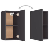 3 Piece TV Cabinet Set Grey Engineered Wood - Extra Image