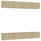 TV Cabinets 4 pcs Sonoma Oak 100x30x30 cm Engineered Wood