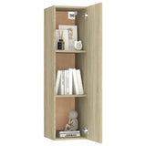 4 Piece TV Cabinet Set Sonoma Oak Engineered Wood - 45-Degree Angle