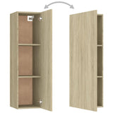 4 Piece TV Cabinet Set Sonoma Oak Engineered Wood - Extra Image