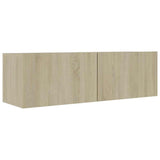 8 Piece TV Cabinet Set Sonoma Oak Engineered Wood - Close-Up Angle
