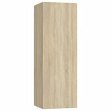 8 Piece TV Cabinet Set Sonoma Oak Engineered Wood - Low Angle