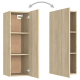 8 Piece TV Cabinet Set Sonoma Oak Engineered Wood - Extra Image