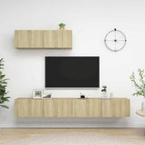 3 Piece TV Cabinet Set Sonoma Oak Engineered Wood
