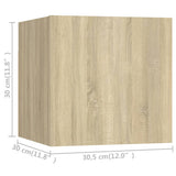 5 Piece TV Cabinet Set Sonoma Oak Engineered Wood