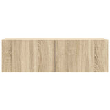 8 Piece TV Cabinet Set Sonoma Oak Engineered Wood - Close-Up Angle