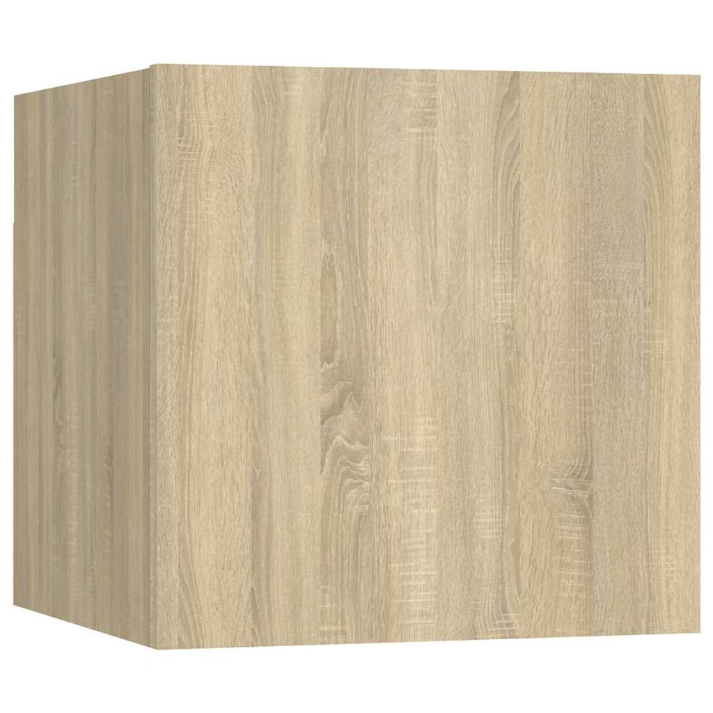 9 Piece TV Cabinet Set Sonoma Oak Engineered Wood