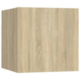 9 Piece TV Cabinet Set Sonoma Oak Engineered Wood - Top-Down View