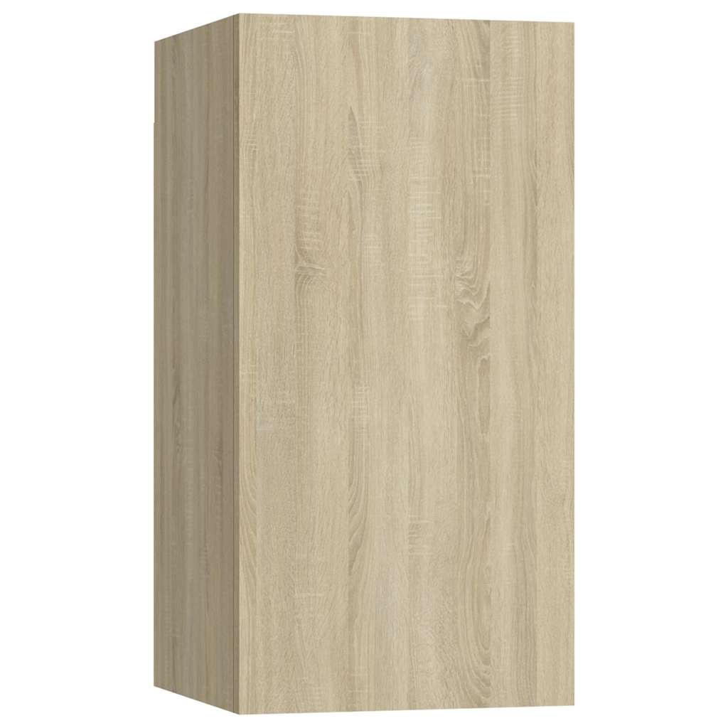 9 Piece TV Cabinet Set Sonoma Oak Engineered Wood