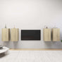 4 Piece TV Cabinet Set Sonoma Oak 30,5x30x60 cm Engineered Wood