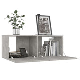 TV Cabinets 4 pcs Concrete Grey 80x30x30 cm Engineered Wood - Top-Down View