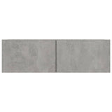 TV Cabinets 4 pcs Concrete Grey 100x30x30 cm Engineered Wood - Rear View