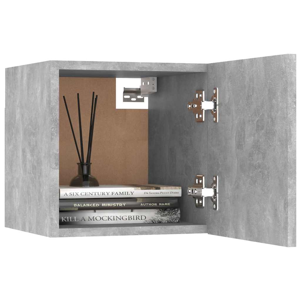 8 Piece TV Cabinet Set Concrete Grey Engineered Wood