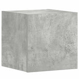 3 Piece TV Cabinet Set Concrete Grey Engineered Wood - Rear View