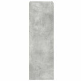 3 Piece TV Cabinet Set Concrete Grey Engineered Wood - Low Angle