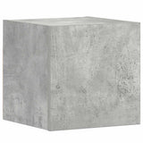 5 Piece TV Cabinet Set Concrete Grey Engineered Wood - Rear View