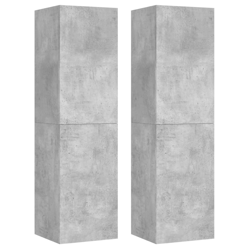 3 Piece TV Cabinet Set Concrete Grey Engineered Wood