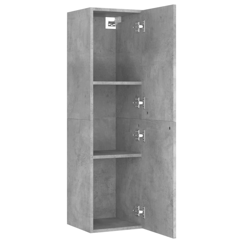 3 Piece TV Cabinet Set Concrete Grey Engineered Wood