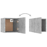 6 Piece TV Cabinet Set Concrete Grey Engineered Wood - Close-Up Angle