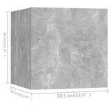 6 Piece TV Cabinet Set Concrete Grey Engineered Wood - Low Angle