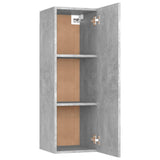 8 Piece TV Cabinet Set Concrete Grey Engineered Wood - Low Angle