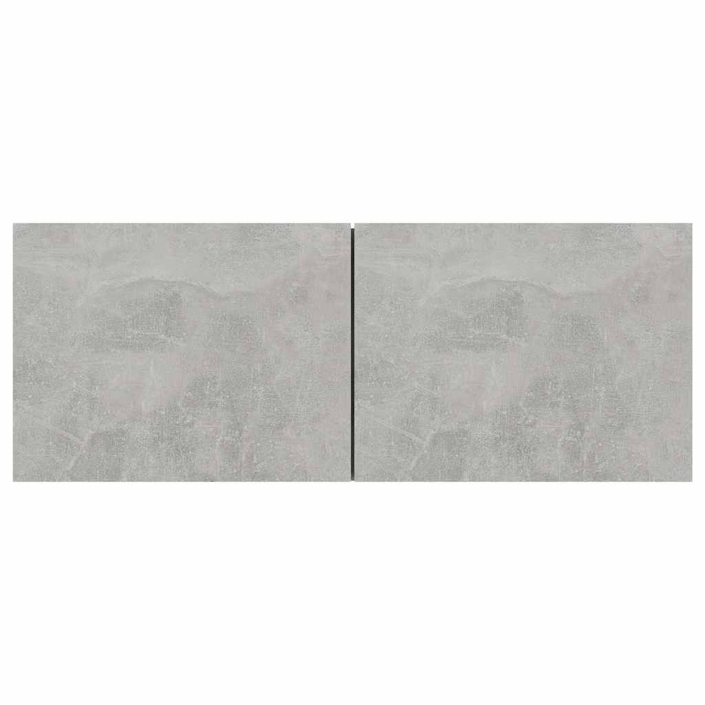 7 Piece TV Cabinet Set Concrete Grey Engineered Wood