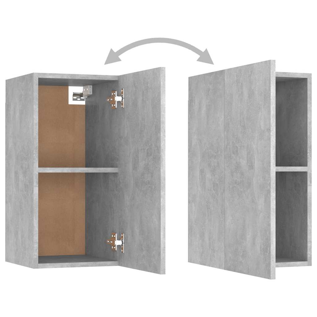 7 Piece TV Cabinet Set Concrete Grey Engineered Wood