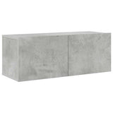 8 Piece TV Cabinet Set Concrete Grey Engineered Wood