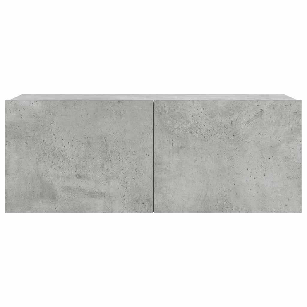 8 Piece TV Cabinet Set Concrete Grey Engineered Wood