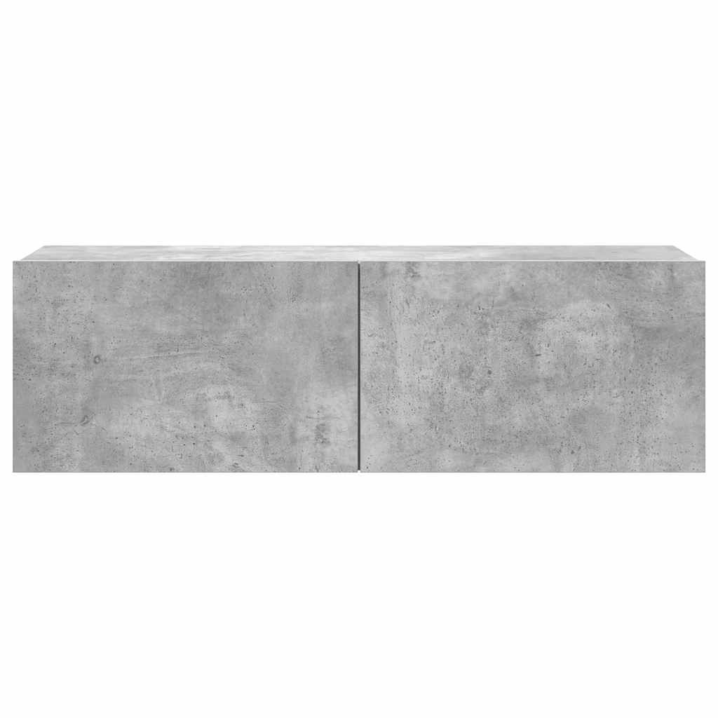 8 Piece TV Cabinet Set Concrete Grey Engineered Wood