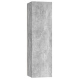 4 Piece TV Cabinet Set Concrete Grey Engineered Wood - Top-Down View