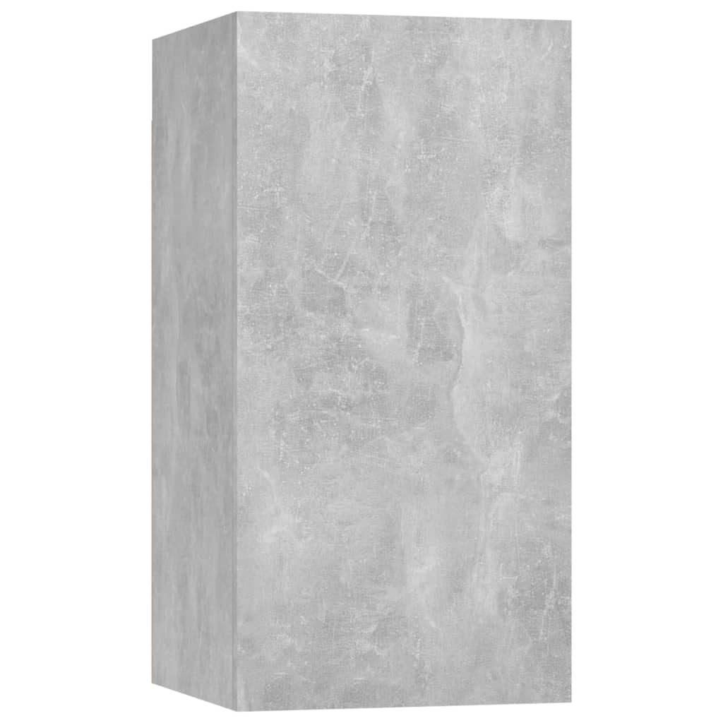 9 Piece TV Cabinet Set Concrete Grey Engineered Wood