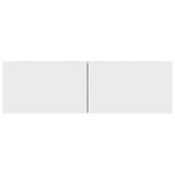 TV Cabinets 4 pcs White and Sonoma Oak 100x30x30 cm Engineered Wood - Rear View