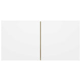 3 Piece TV Cabinet Set White and Sonoma Oak Engineered Wood - Close-Up Angle