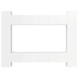 10 Piece TV Cabinet Set High Gloss White Engineered Wood - Low Angle