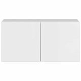 5 Piece TV Cabinet Set High Gloss White Engineered Wood