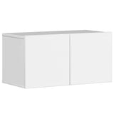 5 Piece TV Cabinet Set High Gloss White Engineered Wood - 45-Degree Angle