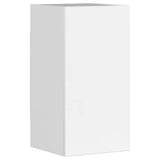 5 Piece TV Cabinet Set High Gloss White Engineered Wood - Rear View