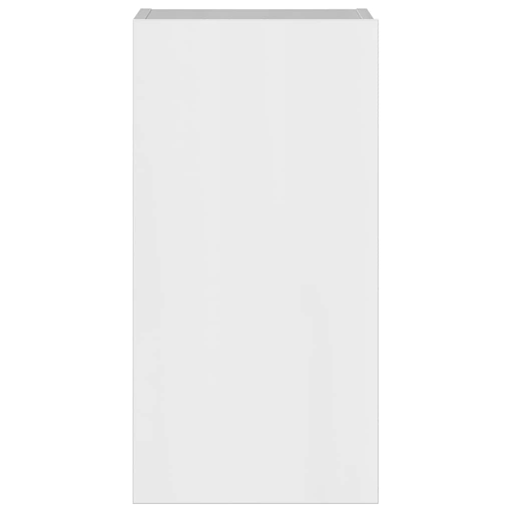 5 Piece TV Cabinet Set High Gloss White Engineered Wood