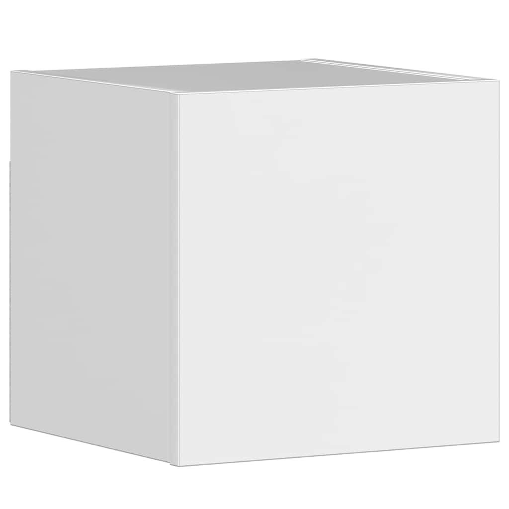 5 Piece TV Cabinet Set High Gloss White Engineered Wood