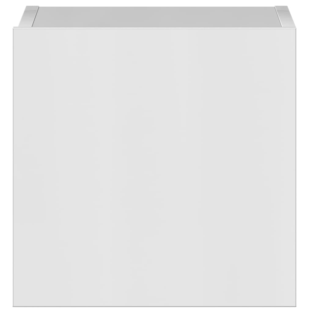 5 Piece TV Cabinet Set High Gloss White Engineered Wood