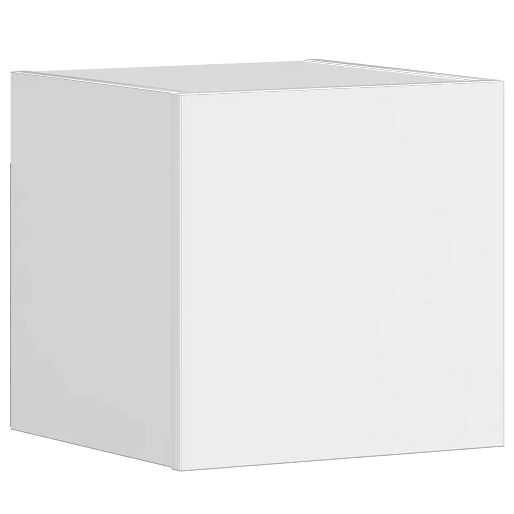 3 Piece TV Cabinet Set High Gloss White Engineered Wood