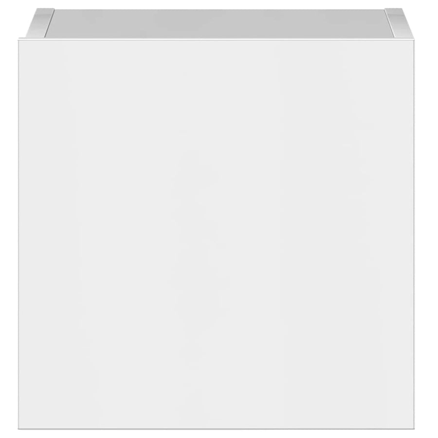 3 Piece TV Cabinet Set High Gloss White Engineered Wood