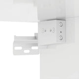 3 Piece TV Cabinet Set High Gloss White Engineered Wood - Extra Image
