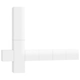5 Piece TV Cabinet Set High Gloss White Engineered Wood